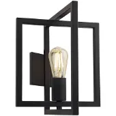 Searchlight Zwarte wandlamp Plaza