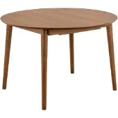 Ebuy24 Eettafel Gradje Rond Walnoot Uitschuifbaar - Living