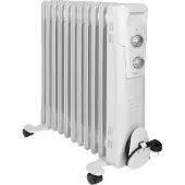 Clatronic olie radiator | Efficiënte, mobiele verwarming | Elektrische verwarming met 11 ribben | 3 standen | Slanke verwarming | Geschikt voor ruimtes tot 50m² | 2300 W | RA 3737