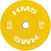 HMS Bumper Plate - Olympische Halterschijf - 15 kg - Geel