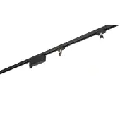 TRIO Railverlichting slang Tube zwart 160cm 2-fase
