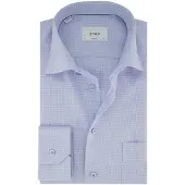 Eton overhemd Classic lichtblauw Classic Fit borstzak