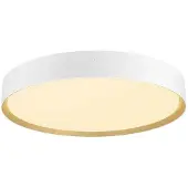 SLV Plafondlamp Decona, dimbaar, wit / opaal, Badkamer, Aluminium, Modern, Plafondlamp badkamer