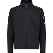 CMP - Jacket Jacquard Knitted 38H2237 - Fleecevest 60, zwart