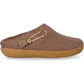 Tofvel open Unisex Beige Wolvilt Maat 37