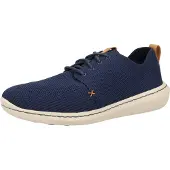 Clarks Clarksvoor mannen. 26138175 Trainers Step Urban Mix marine (40), Stof, Plat, Veters, Casual, Marineblauw