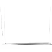 Arcchio Vinca LED hanglamp, 120 cm, 3.450 lm, 4.000 K, alu / grijs / zink, Werkkamer / Kantoor, Kunststof, Modern