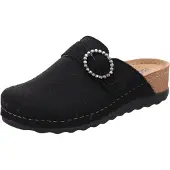 Rohde Pantoffel Women Soave-40 6055 Black-Schoenmaat 39