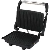 Bergner Contactgrill Elektrisch Anti-aanbaklaag, CoolTouch-behuizing, Oververhittingsbeveiliging Zwart/RVS
