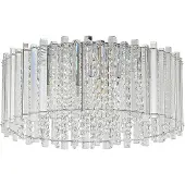 LUCANDE Plafondlamp , Limana, dimbare, Metallic, Woonkamer, Metaal, Designer