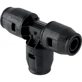 Geberit GE PushFit, T-stuk, PVDF, ongeacht kleur, diameter 16 mm, 1 stuk.