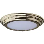 Elstead Lighting Elstead Welland LED plafondlamp, 4 cm, gepolijst messing, IP54