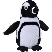 Wild republic Knuffel Zwartvoetpinguïn Ecokins Junior 30 Cm Pluche Wit/zwart