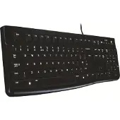 Logitech K120 voor zakelijk gebruik, Volledige grootte (100%), Bekabeld, USB, AZERTY-indeling, Zwart