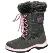 Lico Snowboots 'Lillesand' lichtgrijs / donkergrijs / lichtroze / zwart