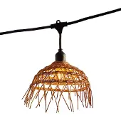 Lumisky Verlichtingstouw voor buiten, 10 meter, met 20 LED filamentlampen (E27), warm wit, model HAW