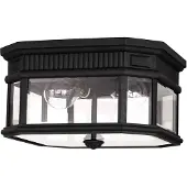 FEISS LED Plafond Buitenlamp Cotswold Lane | 2X E27 Max 60W | IP44 | Dimbaar | Black
