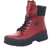 Rieker Veterlaarsjes rood / zwart