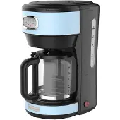 WESTINGHOUSE Retro Koffiezetapparaat – Filterkoffie – Herbruikbaar Filter – 1,25L – 10 Koppen – 1000W – Blauw