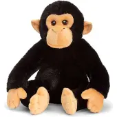 Keel Toys Knuffeldier Chimpansee aap - zachte pluche stof - premium knuffels - 25 cm - Knuffeldier