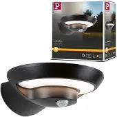 Paulmann Solar LED buitenwandlamp Bordola, met schemersensor en bewegingsmelder (IR)