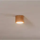 Envostar Plafondlamp Ernest, dimbaar, hout licht, Woon-/ Eetkamer, Hout, plafondlamp hout