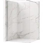 REA Flexi 110 - Walk-In Douchewand - Chroom - 110X0,8X195Cm