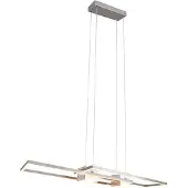 TRIO Led hanglamp kantoor Albany rvs