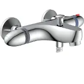 Schutte SUPRA thermostatische mengkraan bad | chroom 52440