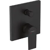 Hansgrohe Badmengkraan inbouw vernis shape eengreeps met geintegreerde zekerheidscombinatie en1717 mat zwart