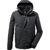 Killtec Outdoorjas zwart gemêleerd