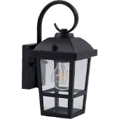LINDBY Buitenverlichting , Eloane, dimbare, Zwart, Balkon, Roestvrij staal, Modern