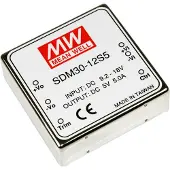 MEAN WELL SDM30-24S12 DC/DC-converter 30 W Aantal uitgangen: 1 x Inhoud 1 stuk(s)