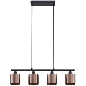 LINDBY Hanglamp Joudy, dimbaar, brons / oud-messing, Woon-/ Eetkamer, metaal, Modern, hanglamp