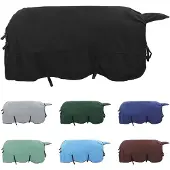 vidaXL Paardendeken Zwart 145 cm Polyester