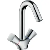 Hansgrohe logis wastafelkraan 180 met waste chroom 71222000