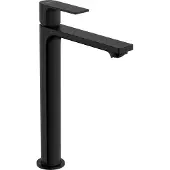Hansgrohe Rebris E - Wastafelmengkraan - Ééngreeps bediening - CoolStart energiebesparend - EcoSmart+ waterbesparend - Met trekwaste - 240mm maat - Mat Zwart