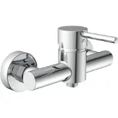 Schutte Stockholm Douchekraan - Mengkraan - 150 mm Hartafstand - Chroom