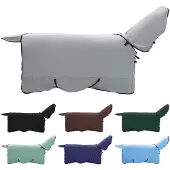 vidaXL Paardendeken Volledig Lichtgrijs en Roze 155 cm Polyester