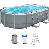 Bestway Steel Pro MAX bovengrondse zwembadset - ovaal - 7250 l - 4,27 x 2,50 x 1,00 m