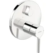 Hansa EH-M.FM-set voor wastafel/badkamer. HANSAVANTIS 8260. Ronde, chroomkleurige, hendelgreep, 1 stuk.