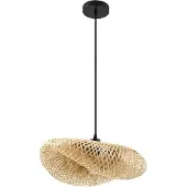 LINDBY Hanglampe , Eleane, dimbare, Hout, Woonkamer, Bamboe, Landhuis / Rustiek