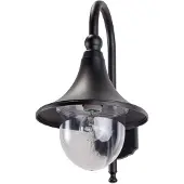 LINDBY Wandlamp buiten Daphne, dimbaar, zwart, Aluminium, Modern, Wandlamp buiten