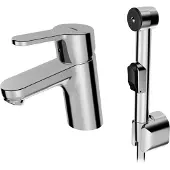 Hansa Primo - Wastafelkraan met bidetdouche, chroom 49462203