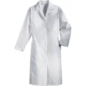 Uvex 8151005, Wit, Kraag met knoopsluiting, Knopen, Katoen, Polyester