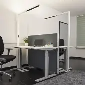 Arcchio Vloerlamp Jolinda, dimbaar, wit / opaal, Werkkamer / Kantoor, Aluminium, Modern
