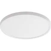 LINDBY Slimme plafondlamp Denora, dimbaar, wit / opaal, Woon-/ Eetkamer, Kunststof, Modern, Slimme plafondlamp