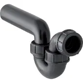 Geberit sifon voor wasbakken, aansluiting d50/50mm, in- en uitloop horizontaal, 1 stuk.