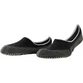 Falke Cosyshoe Noppen op de zool wol huissokken heren zwart - maat 39-40