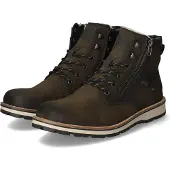 Rieker Veterboots grijs / olijfgroen